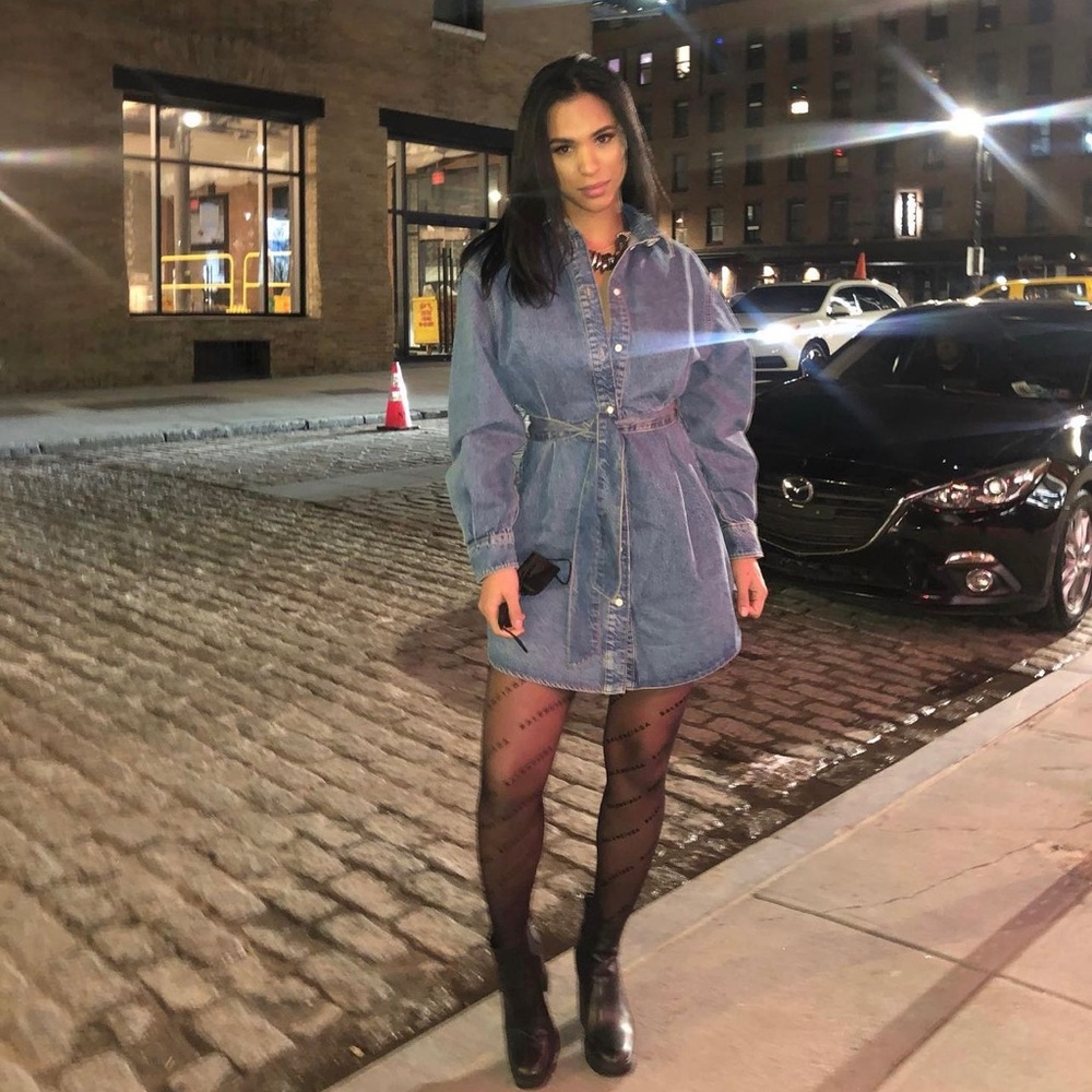 Denim dress